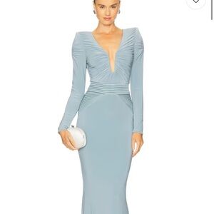 Zhivago Light Blue Long Sleeve Dress